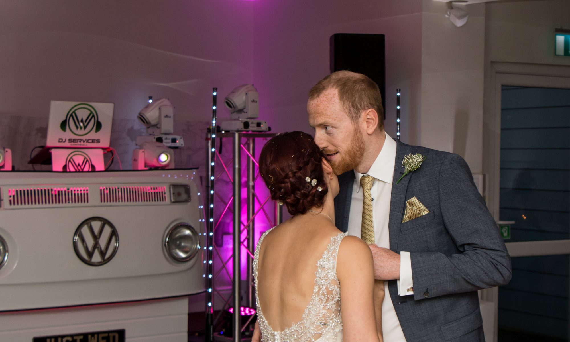 Lets get the party started with the first dance for Phill's and Sams wedding with our DJ Cornwall.